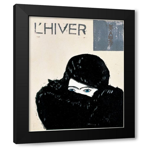 Lete Black Modern Wood Framed Art Print by Unknown