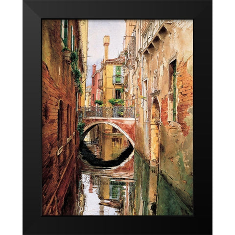 Ponta Veneziano Black Modern Wood Framed Art Print by Unknown