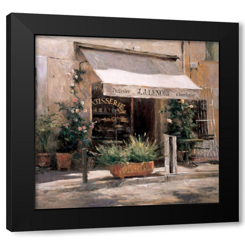 Chocolatier Black Modern Wood Framed Art Print with Double Matting by Unknown