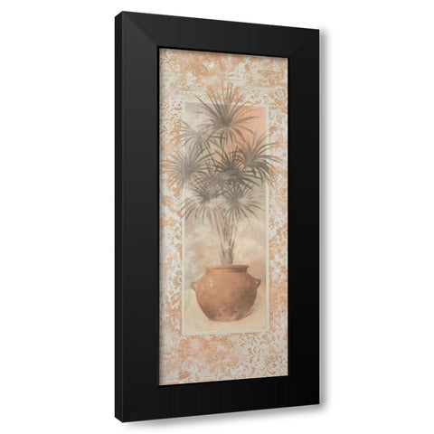 Potted Palm Panel I Black Modern Wood Framed Art Print by Unknown