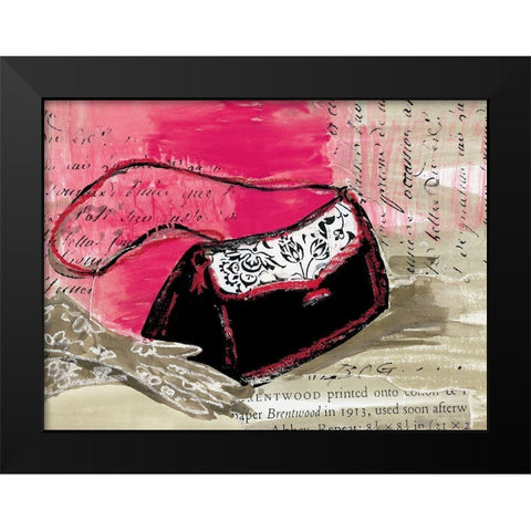 The Purse Black Modern Wood Framed Art Print by Unknown