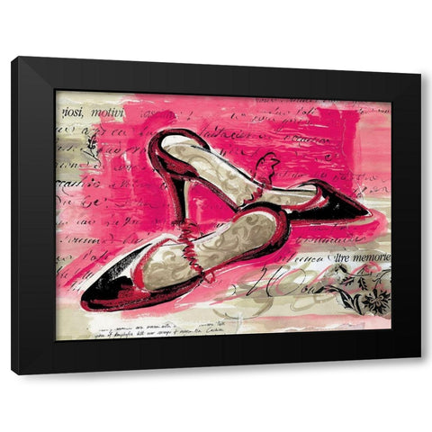 High Heels Black Modern Wood Framed Art Print by Unknown