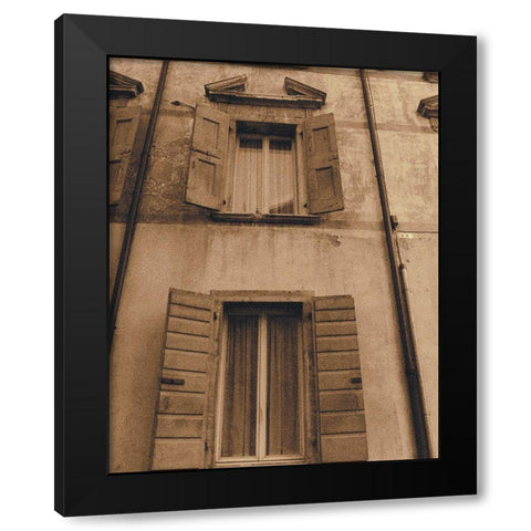 Venice II Black Modern Wood Framed Art Print by Unknown