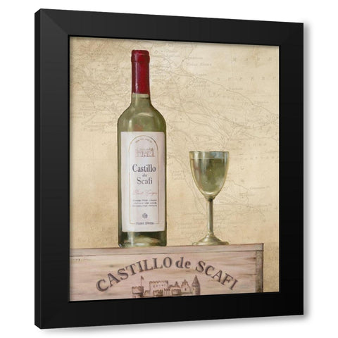Wine I Black Modern Wood Framed Art Print by Unknown