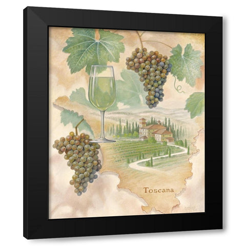 Toscany White Black Modern Wood Framed Art Print with Double Matting by Unknown