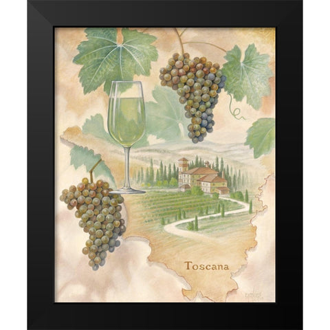 Toscany White Black Modern Wood Framed Art Print by Unknown