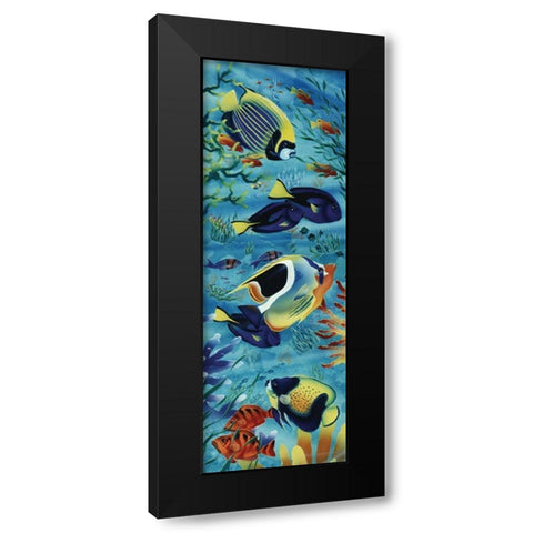 Angel Fish I Black Modern Wood Framed Art Print with Double Matting by Unknown