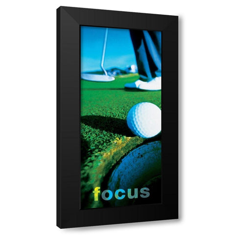 Focus - Putter Black Modern Wood Framed Art Print by Frontline
