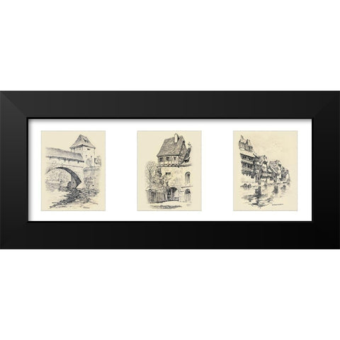 Nurnberg Black Modern Wood Framed Art Print by Unknown