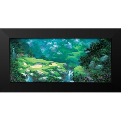 Golf Fantasy II Black Modern Wood Framed Art Print by Unknown