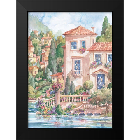 Naples II Black Modern Wood Framed Art Print by Unknown