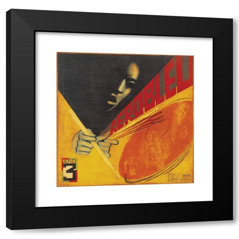 Aerobleu III Black Modern Wood Framed Art Print by Unknown