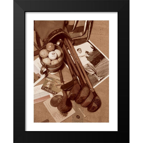 Temnnis Memorabilia Black Modern Wood Framed Art Print by Frontline