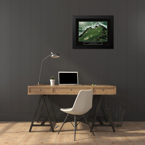 Vision - Golf on the Coast Black Modern Wood Framed Art Print by Frontline