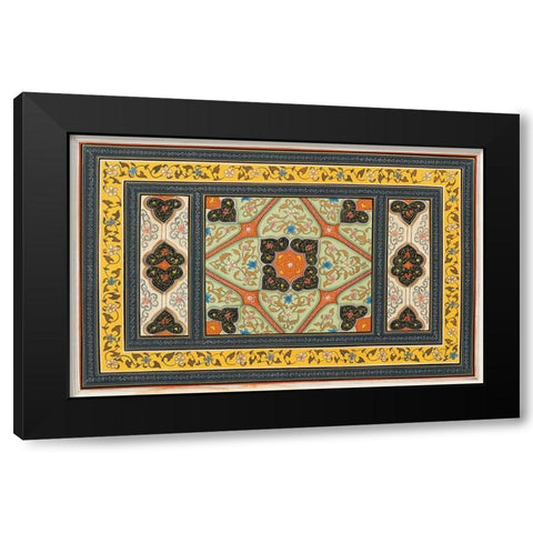 Magic Carpet I Black Modern Wood Framed Art Print with Double Matting by Unknown