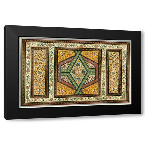 Magic Carpet II Black Modern Wood Framed Art Print with Double Matting by Unknown