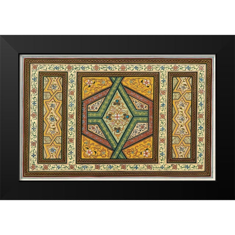 Magic Carpet II Black Modern Wood Framed Art Print by Unknown