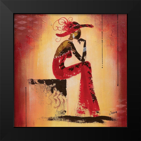 Glamour III Black Modern Wood Framed Art Print by Johanna
