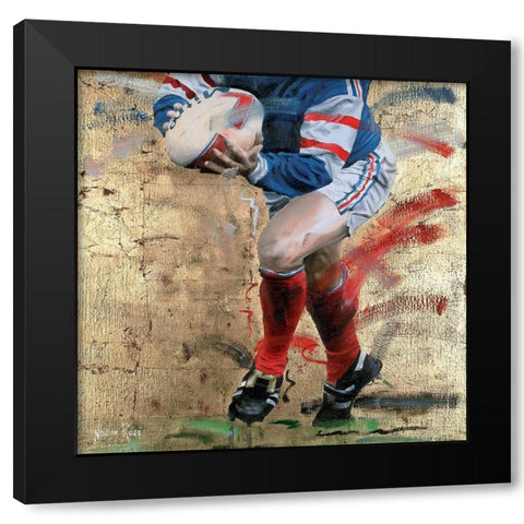 Action legs (detail) Black Modern Wood Framed Art Print with Double Matting by Ruse, Nadine