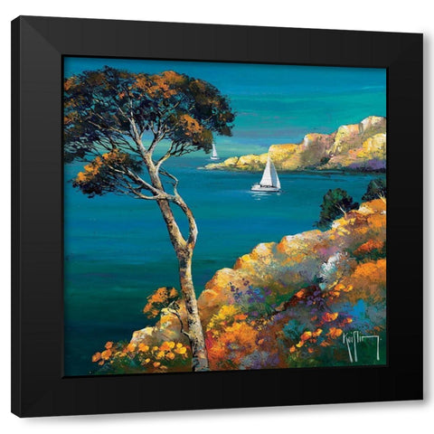 Dans la baie Black Modern Wood Framed Art Print with Double Matting by Keiflin, Roger