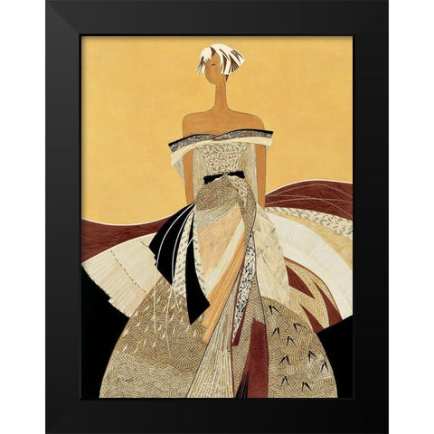 Lea Black Modern Wood Framed Art Print by Loesch, Elisabeth