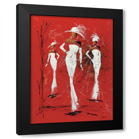 Defile Haute couture I Black Modern Wood Framed Art Print with Double Matting by Johanna