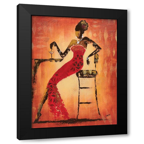 Rendez-vous I Black Modern Wood Framed Art Print with Double Matting by Johanna
