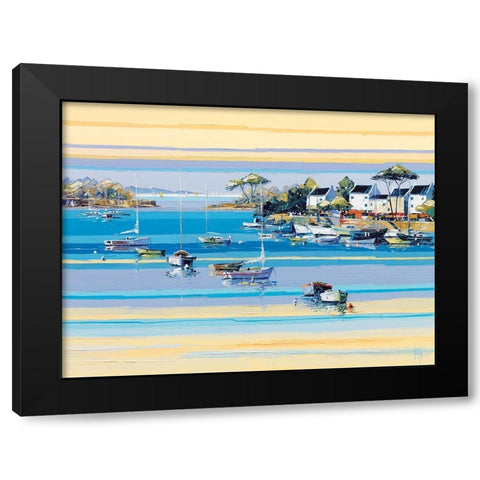 Presquile II Black Modern Wood Framed Art Print by Kerfily