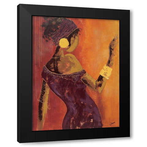 Le miroir I Black Modern Wood Framed Art Print by Johanna