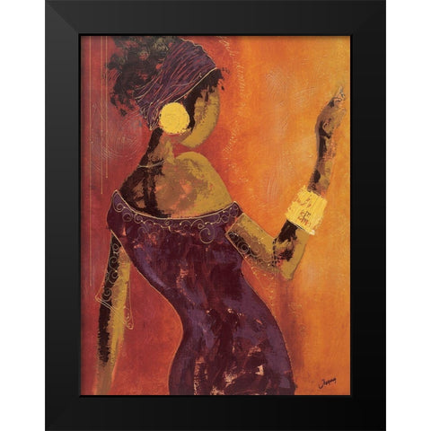 Le miroir I Black Modern Wood Framed Art Print by Johanna