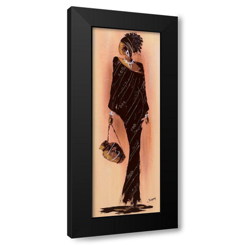 Bamako I Black Modern Wood Framed Art Print with Double Matting by Johanna