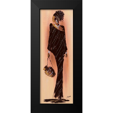 Bamako I Black Modern Wood Framed Art Print by Johanna