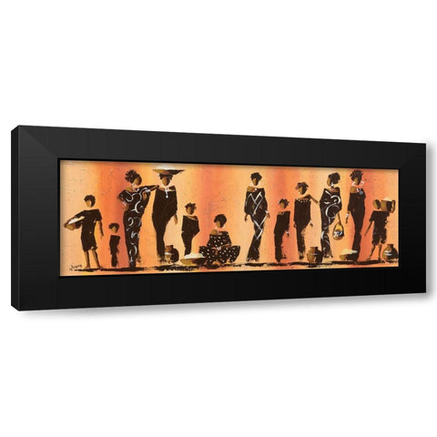 Au marche I Black Modern Wood Framed Art Print with Double Matting by Johanna
