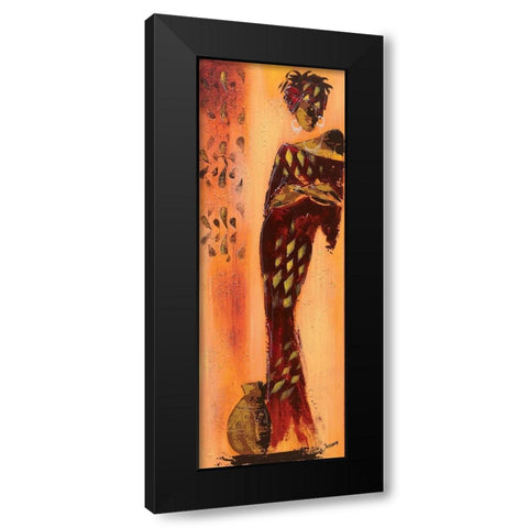 Femme gazelle II Black Modern Wood Framed Art Print by Johanna