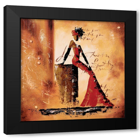 Charmeuses I Black Modern Wood Framed Art Print with Double Matting by Johanna