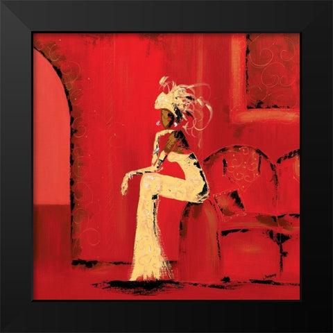 Au Salon II Black Modern Wood Framed Art Print by Johanna