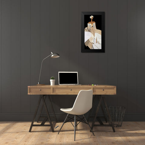 Clemence Black Modern Wood Framed Art Print by Loesch, Elisabeth