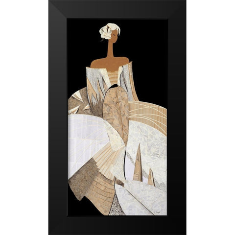 Clemence Black Modern Wood Framed Art Print by Loesch, Elisabeth