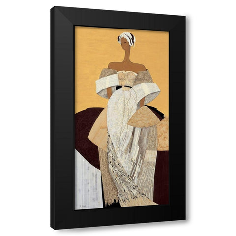 Angele Black Modern Wood Framed Art Print by Loesch, Elisabeth