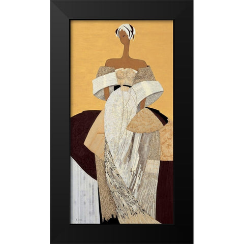 Angele Black Modern Wood Framed Art Print by Loesch, Elisabeth