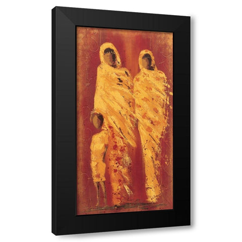 Femmes marocaines II Black Modern Wood Framed Art Print with Double Matting by Johanna