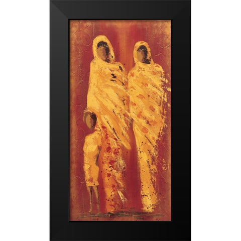 Femmes marocaines II Black Modern Wood Framed Art Print by Johanna