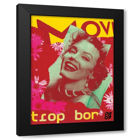 Movie Black Modern Wood Framed Art Print by Raynal, Paul
