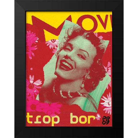 Movie Black Modern Wood Framed Art Print by Raynal, Paul