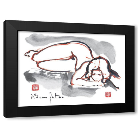 Loeren Black Modern Wood Framed Art Print with Double Matting by Bonnefoit, Alain