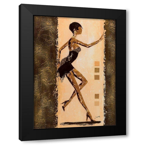 Audacieuse I Black Modern Wood Framed Art Print by Johanna