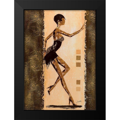 Audacieuse I Black Modern Wood Framed Art Print by Johanna