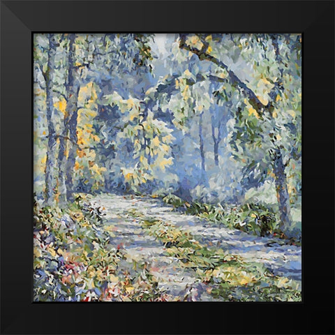 Landscapes in Monet Style II Black Modern Wood Framed Art Print by Medeiros, Celito