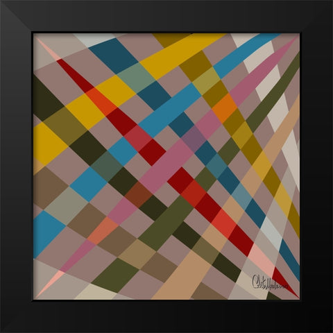A Game with Abstract Shapes XXI Black Modern Wood Framed Art Print by Medeiros, Celito