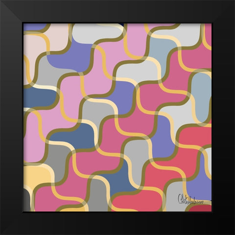 A Game with Abstract Shapes XXVIII Black Modern Wood Framed Art Print by Medeiros, Celito
